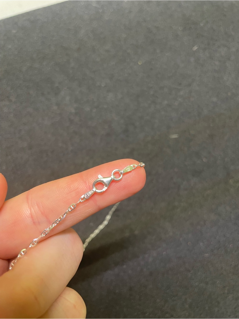 18” mariner link sterling silver chain - Picture 2 of 4